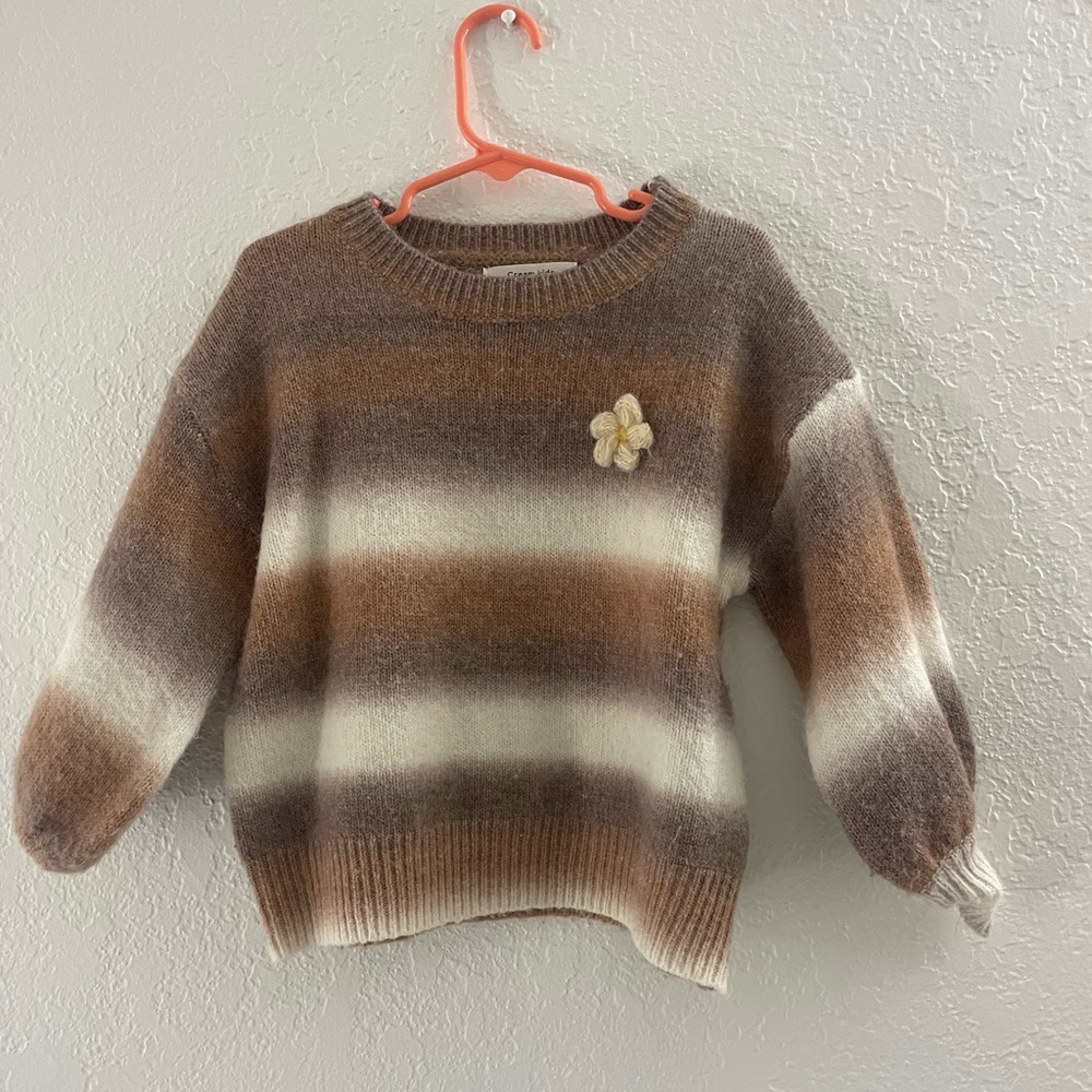 Cream Kids Knitted Sweater